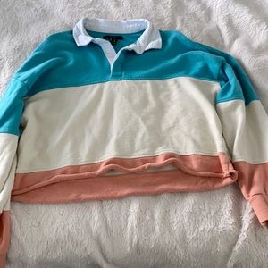 retro long sleeve crop top